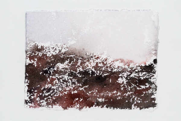 Transported XXIV, Watercolour on Saint Armand, 7x5 in.